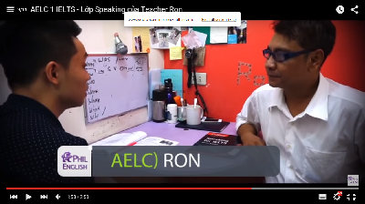 Lớp học IELTS Speaking với giáo viên Ron tại AELC